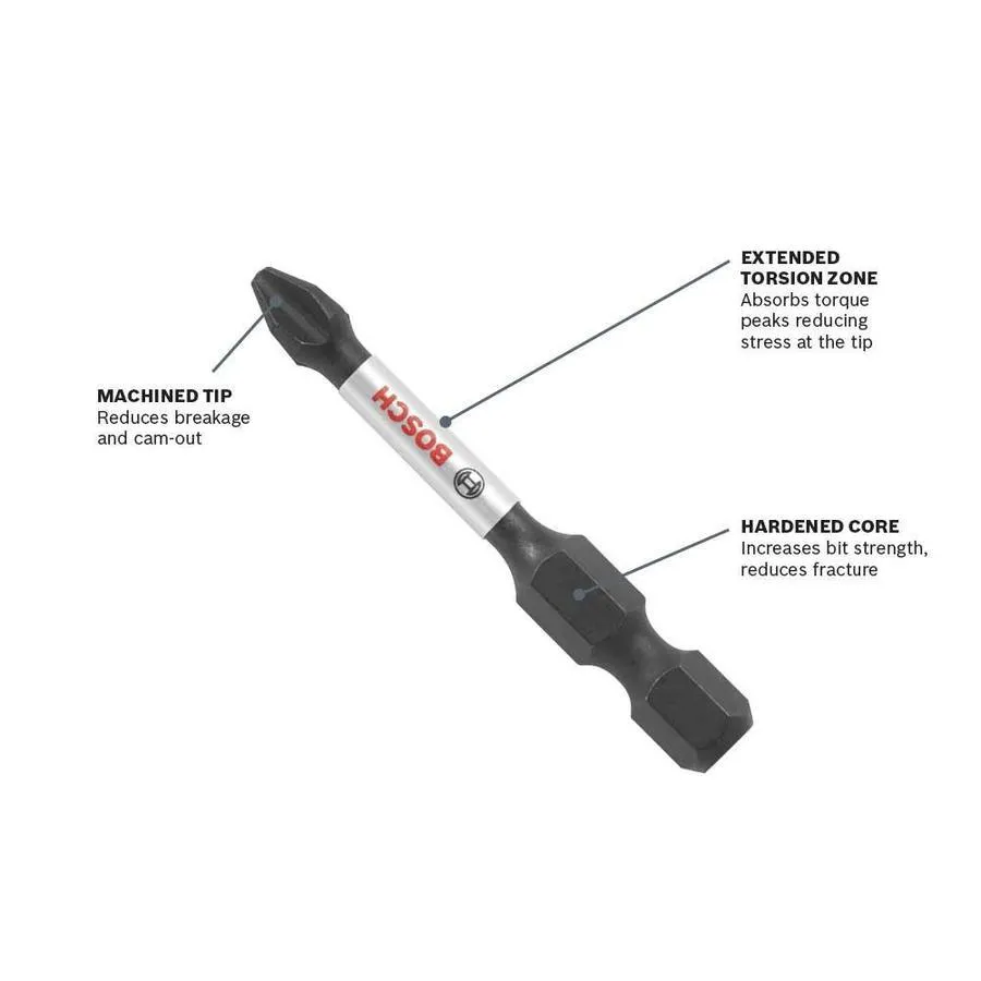 Bosch Impact Tough 15-Piece 2-in T20 Torx Alloy Steel Hex Shank Screwdriver Bit, photo 3 of 5