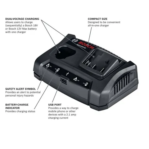 12-Volt and 18-Volt Power Tool Battery Charger