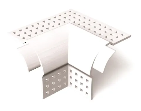 2.75 × 3 in Vinyl Drywall Trims 2-way Vinyl Corner Bead Cap