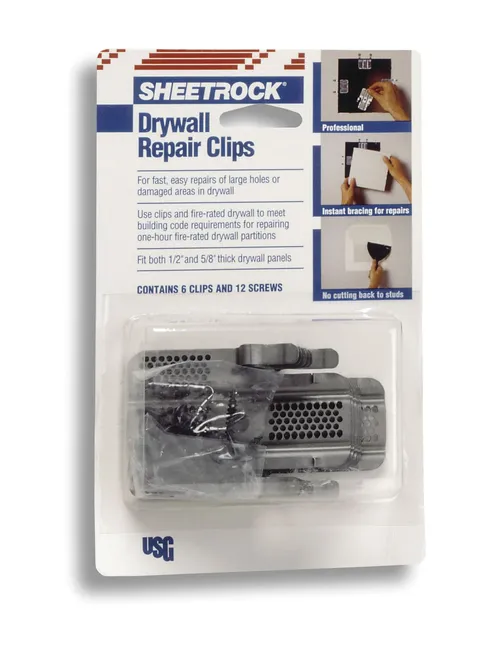6-Pack 1.25-in Steel Drywall Clips