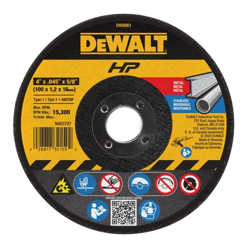 HP High Performance Aluminum Oxide 4-in 60-Grit Grinding Wheel