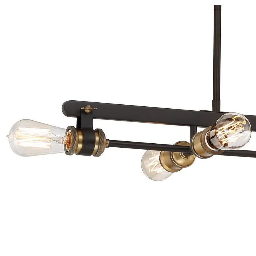 Designers Fountain -Mile Vintage Bronze Vintage Linear Kitchen Island Light, photo 2 of 10