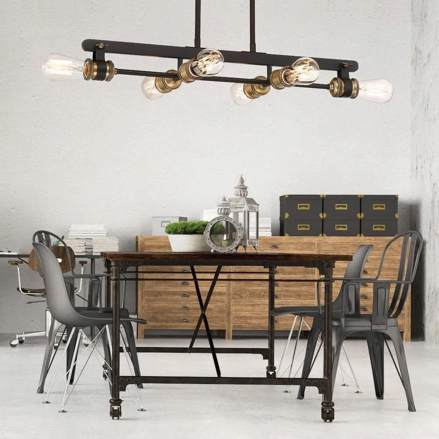 Designers Fountain -Mile Vintage Bronze Vintage Linear Kitchen Island Light, photo 3 of 10