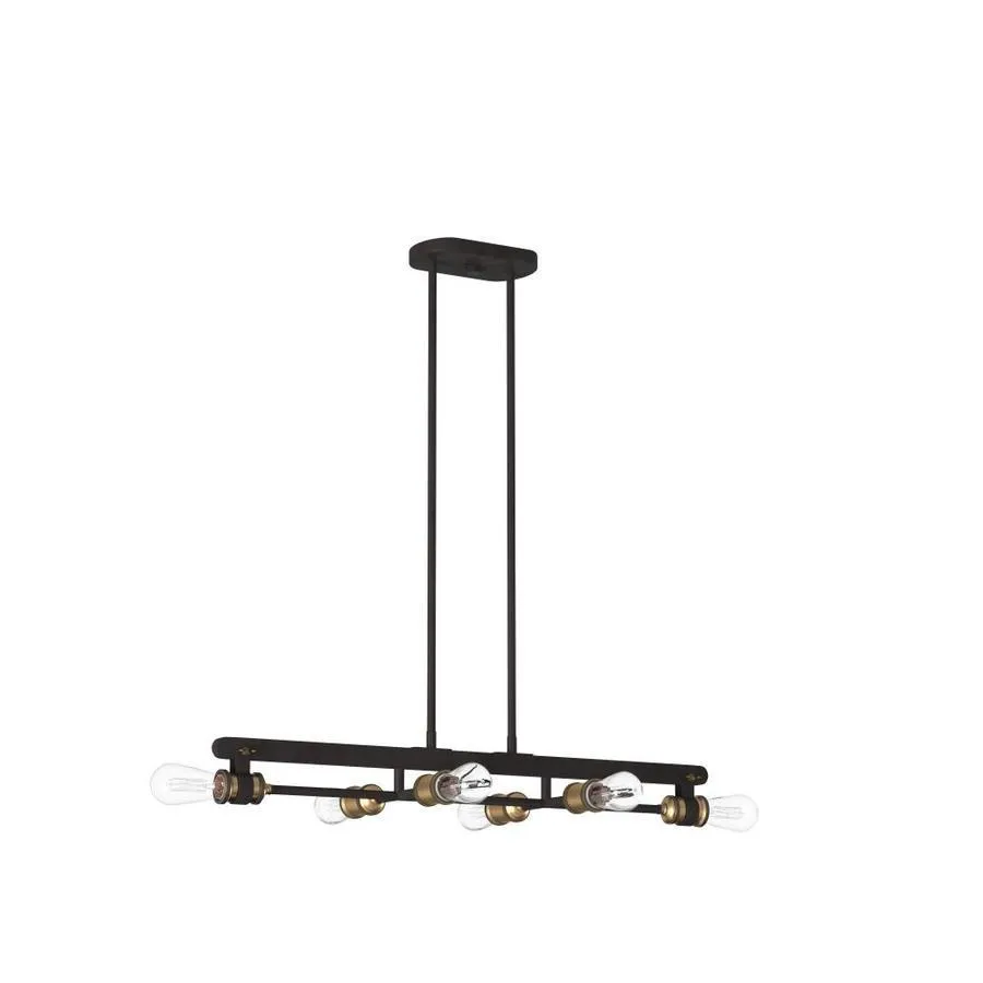 Designers Fountain -Mile Vintage Bronze Vintage Linear Kitchen Island Light, photo 9 of 10