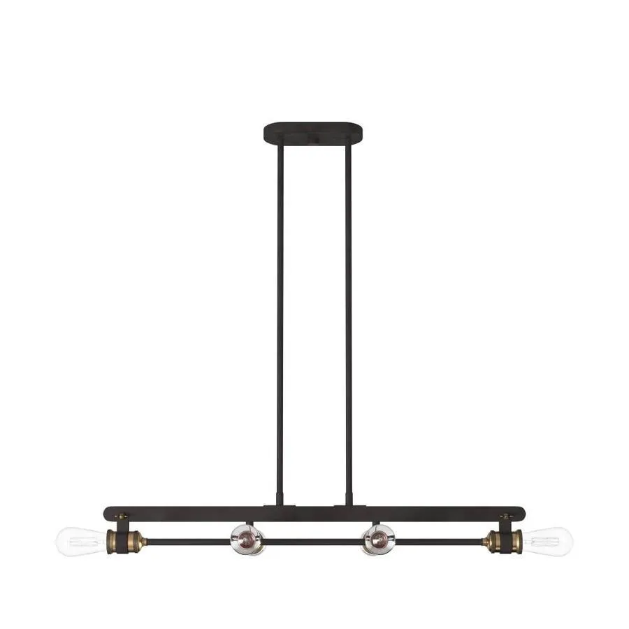 Designers Fountain -Mile Vintage Bronze Vintage Linear Kitchen Island Light, photo 6 of 10