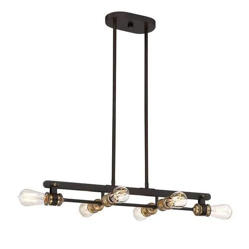Designers Fountain -Mile Vintage Bronze Vintage Linear Kitchen Island Light, photo 10 of 10