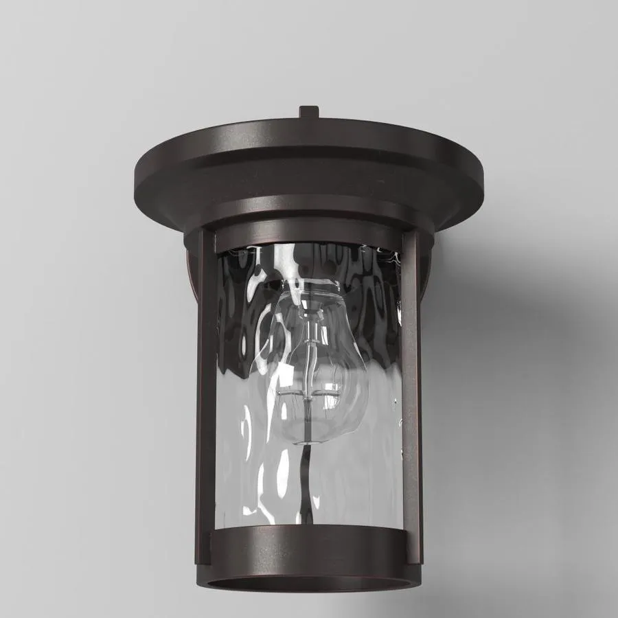 Designers Fountain Brookline 10.5-in H Satin Bronze Medium Base (E-26) Outdoor Wall Light, photo 3 of 7