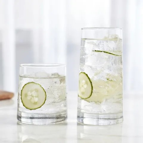 Cabos 16-Piece Clear Glass Drinkware Set