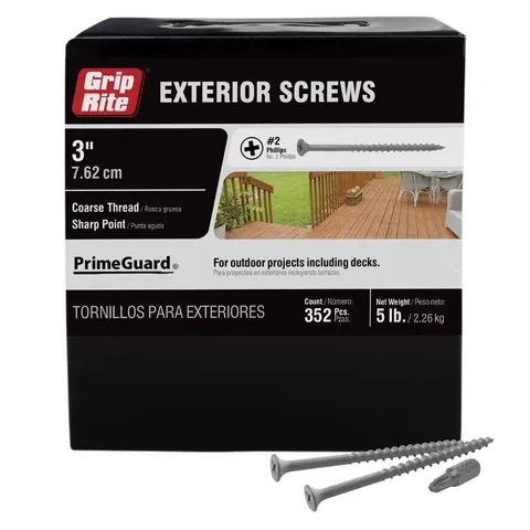 PrimeGuard Ten #10 x 3-in Polymer Deck Screws, 5-lb