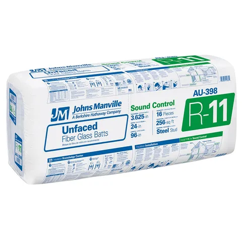 CertainTeed R-11 Unfaced Fiberglass Batt Insulation 24 × 96 in