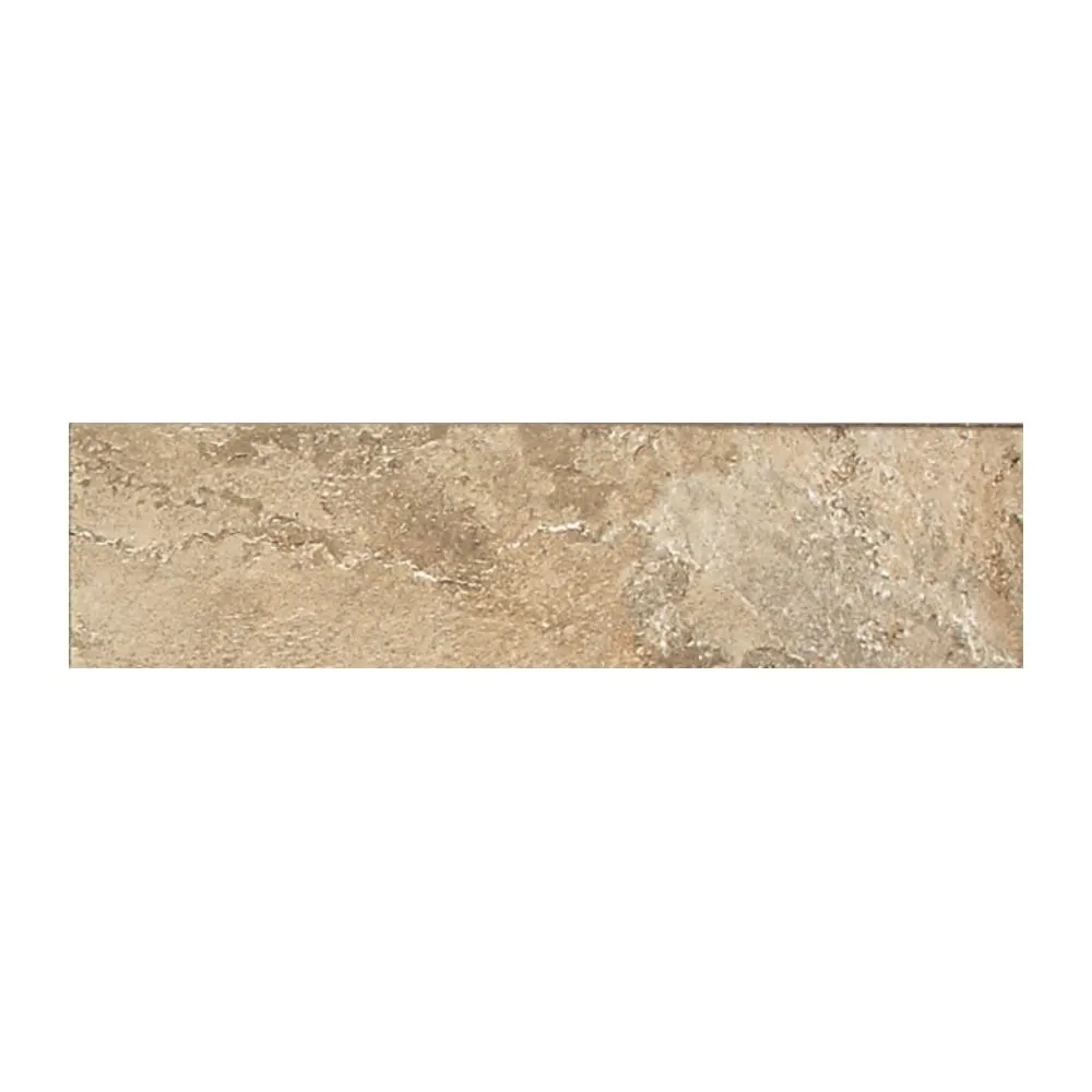 American Olean Kendal Slate Ambleside Beige Porcelain Bullnose Tile, 3-in x 12-in, photo 4 of 4