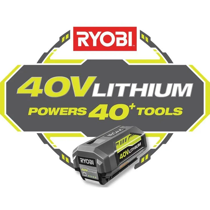 RYOBI 110 MPH 525 CFM 40-Volt Lithium-Ion JetFan Leaf Blower and 10 in. 40-Volt Pole Saw with4.0Ah Battery andCharger Included, photo 3 of 9