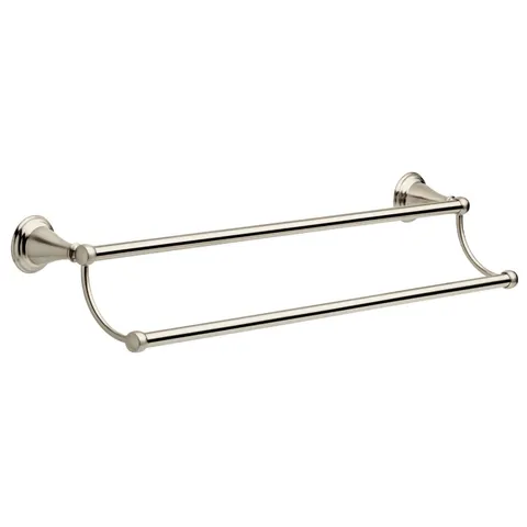 Windemere 24-in Brushed Nickel Wall Mount Double Towel Bar