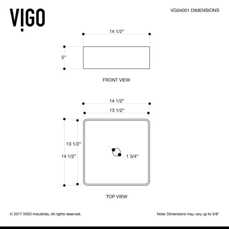 VIGO Dianthus Handmade Matte Stone Square Vessel Bathroom Sink in Matte White, photo 9 of 9