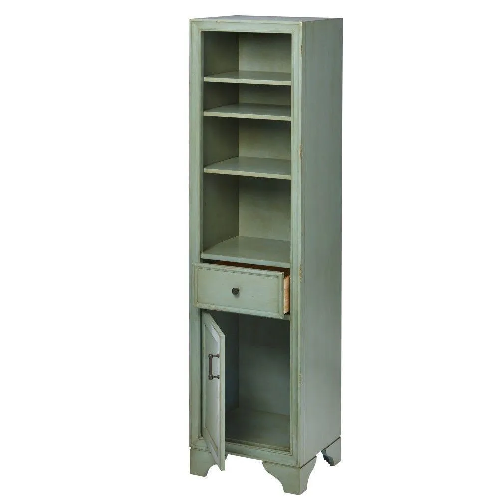 Hazelton 18 in. W x 15 in. D x 67-1/2 in. H Bathroom Linen Cabinet in Antique Green, photo 3 of 10
