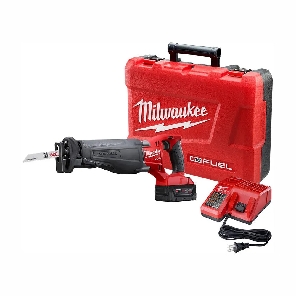 M18 FUEL 18-Volt Lithium-Ion Brushless Cordless SAWZALL Reciprocating Saw Kit W/(2) 5.0Ah Batteries, Charger & Hard Case, photo 15 of 17