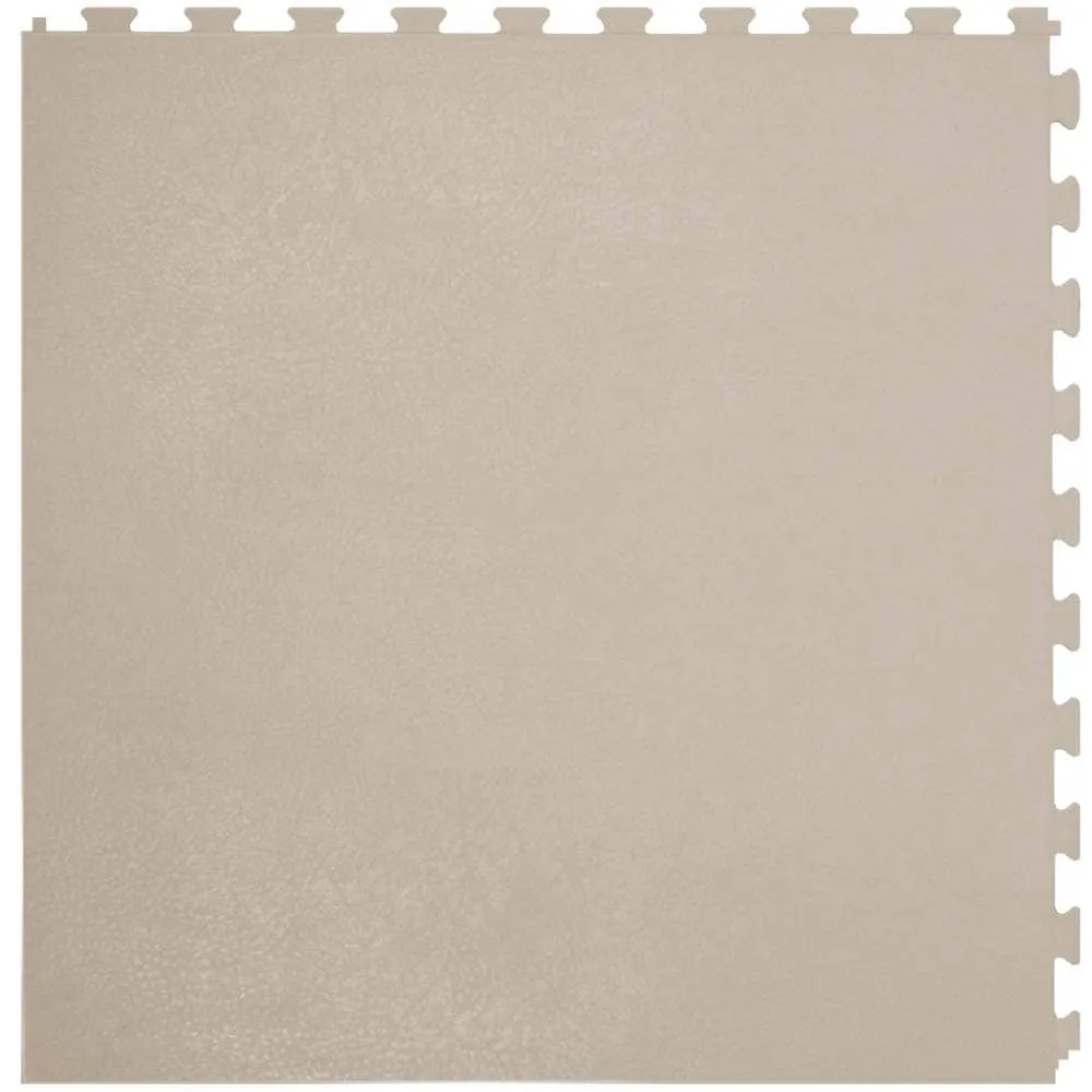 Perfection Floor Tile LeatherLook Interlocking Floor Tile, 6-Pack, 20-in x 20-in x 0.25-in, Buck/Satin Vinyl/Plastic, photo 5 of 8