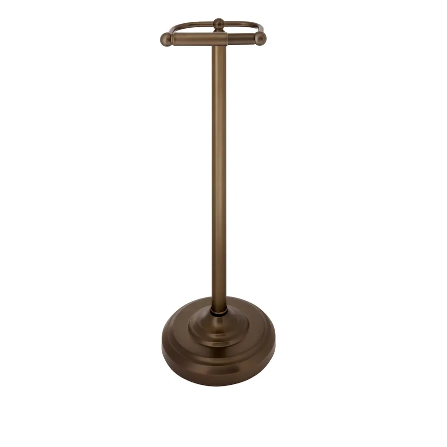 Gatco Bathroom Essentials Chrome Freestanding Spring-Loaded Toilet Paper Holder, photo 3 of 5
