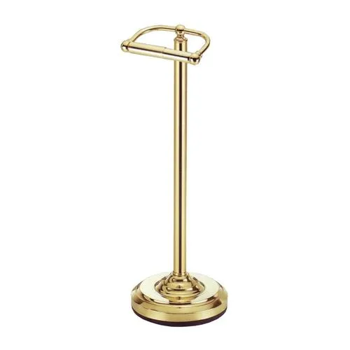 Gatco Bathroom Essentials Chrome Freestanding Spring-Loaded Toilet Paper Holder, photo 5 of 5
