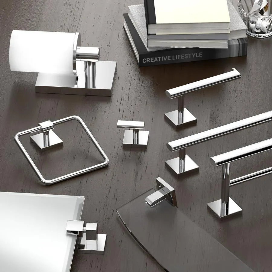 Gatco 4-Piece Elevate Satin Nickel Decorative Bathroom Hardware Set, photo 5 of 8