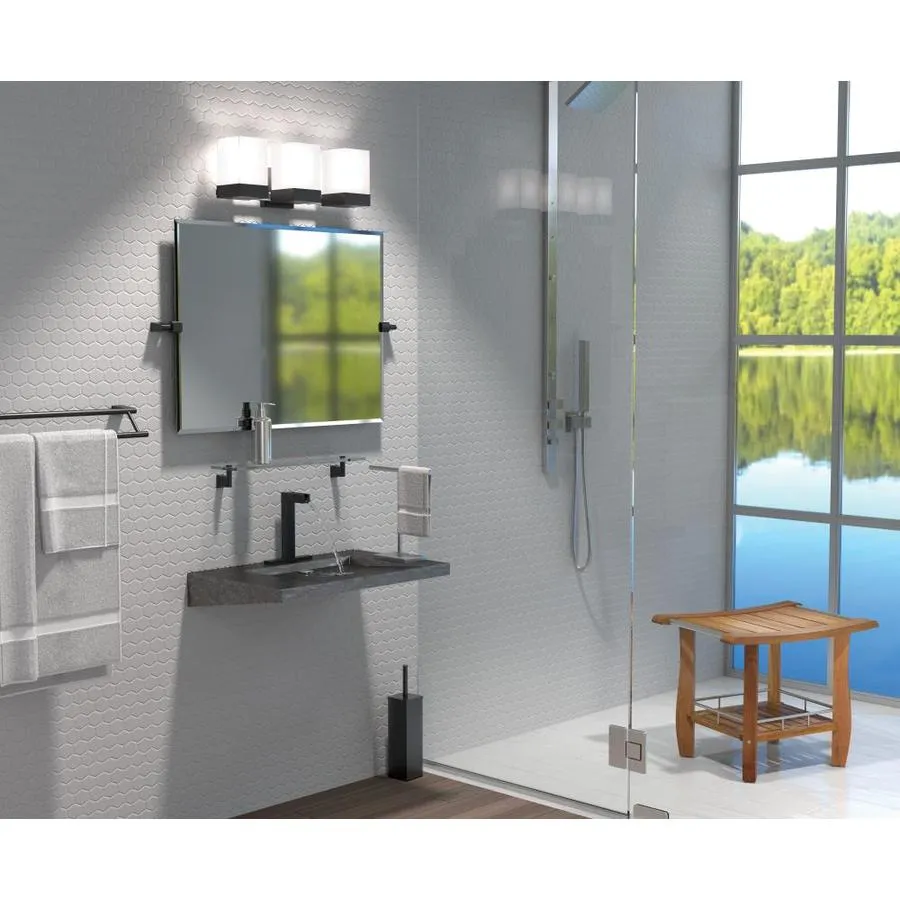 Gatco 4-Piece Bleu Matte Black Decorative Bathroom Hardware Set, photo 4 of 6