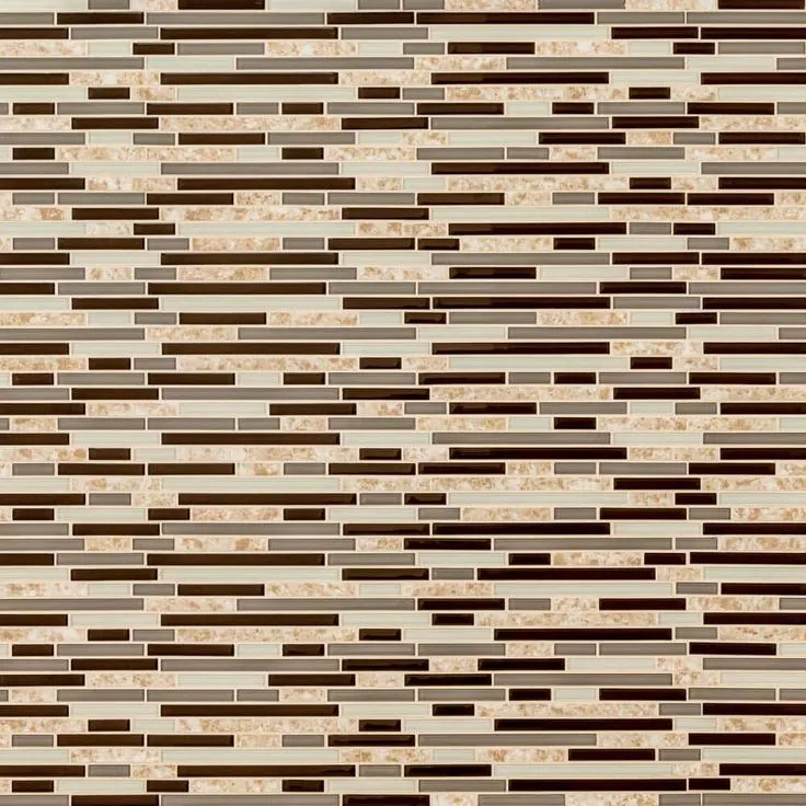 MSI Amalfi Cafe Interlocking 12 in. x 12 in. x 6 mm Glass and Porcelain Mesh-Mounted Mosaic Tile (15 sq. ft./case), photo 5 of 7