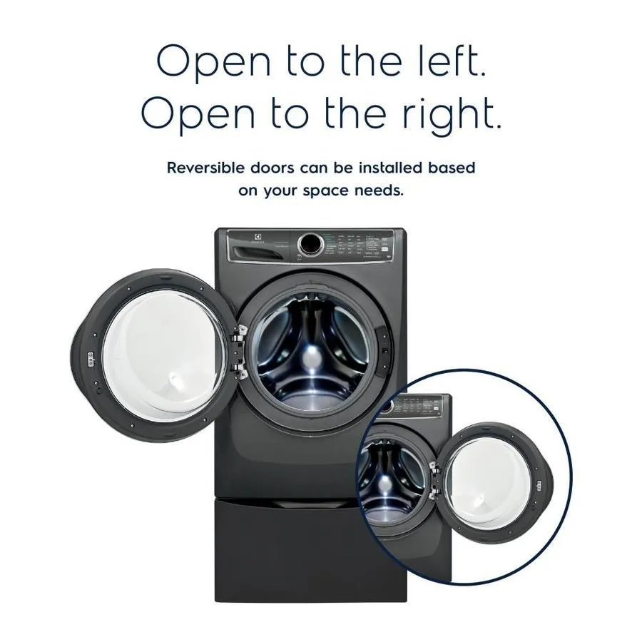 Electrolux 4.4-cu ft High Efficiency Stackable Steam Cycle Front-Load Washer (Titanium) ENERGY STAR, photo 5 of 21