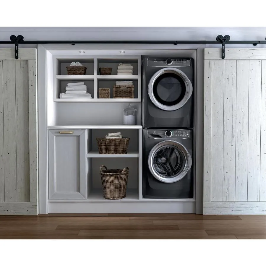 Electrolux 4.4-cu ft High Efficiency Stackable Steam Cycle Front-Load Washer (Titanium) ENERGY STAR, photo 8 of 21