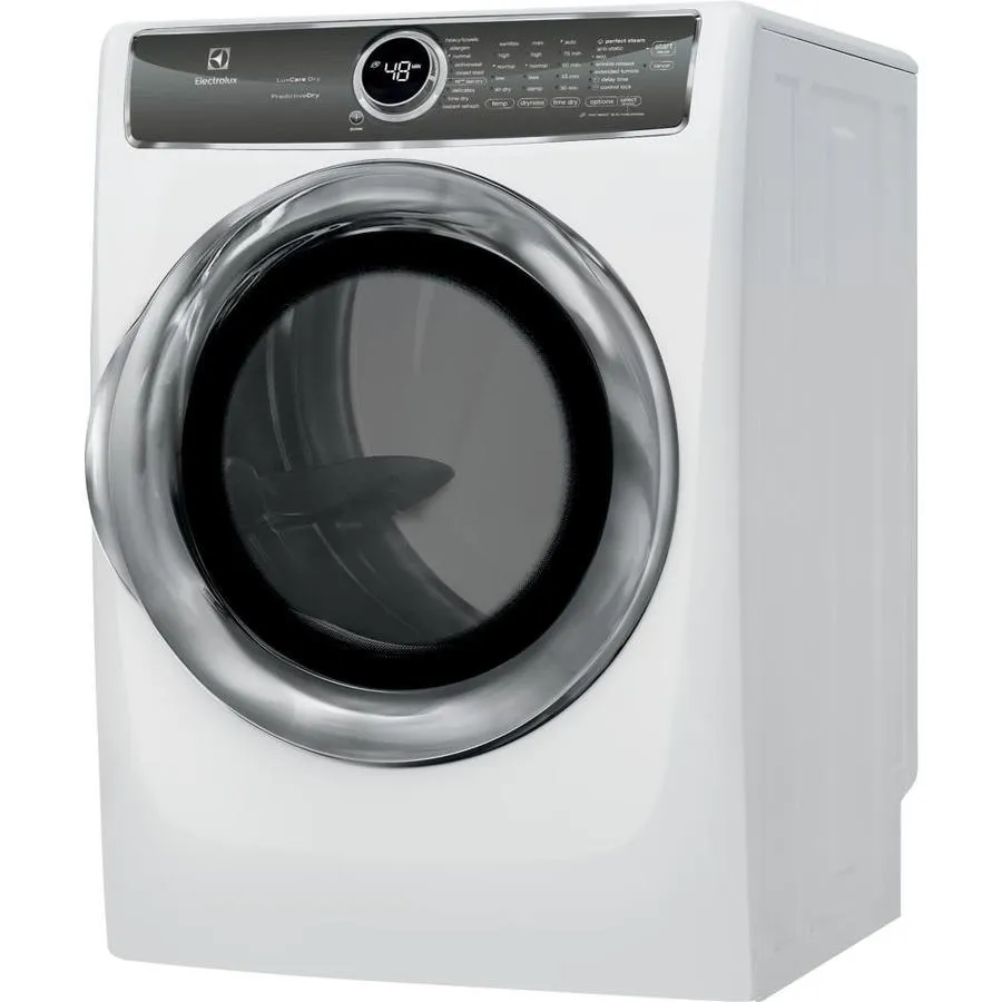 Electrolux 8-cu ft Reversible Side Swing Door Stackable Steam Cycle Gas Dryer (Island White) ENERGY STAR, photo 2 of 19