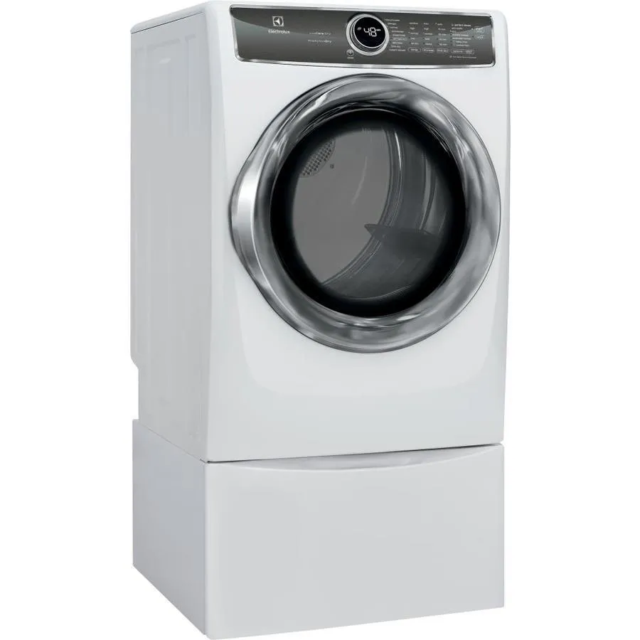 Electrolux 8-cu ft Reversible Side Swing Door Stackable Steam Cycle Gas Dryer (Island White) ENERGY STAR, photo 17 of 19