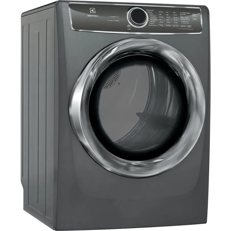 Electrolux 8-cu ft Reversible Side Swing Door Stackable Steam Cycle Gas Dryer (Island White) ENERGY STAR, photo 19 of 19