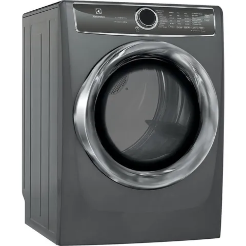 8-cu ft Reversible Side Swing Door Stackable Steam Cycle Gas Dryer