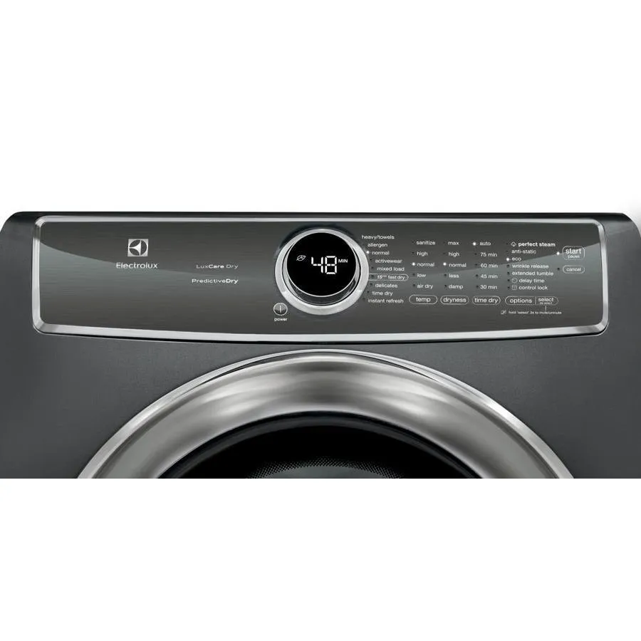 Electrolux 8-cu ft Reversible Side Swing Door Stackable Steam Cycle Gas Dryer (Titanium) ENERGY STAR, photo 6 of 21