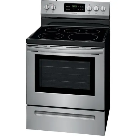 30-in Smooth Surface 5 Elements 5.4-cu ft Steam Cleaning Freestanding Electric Range