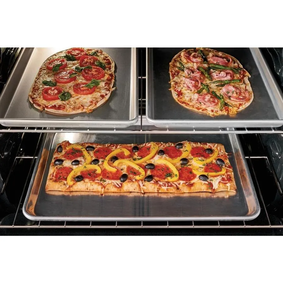 Frigidaire 30-in Smooth Surface 5 Elements 5.4-cu ft Steam Cleaning Freestanding Electric Range (EasyCare Stainless Steel), photo 8 of 18