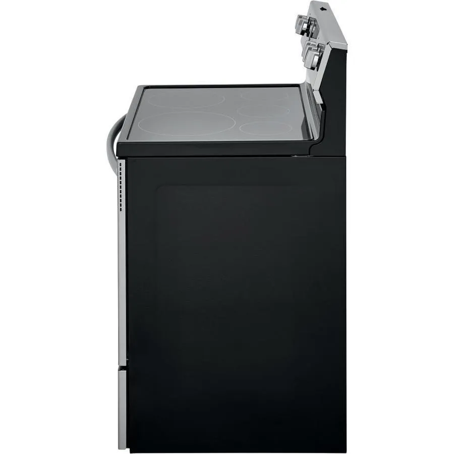 Frigidaire 30-in Smooth Surface 5 Elements 5.4-cu ft Steam Cleaning Freestanding Electric Range (EasyCare Stainless Steel), photo 11 of 18