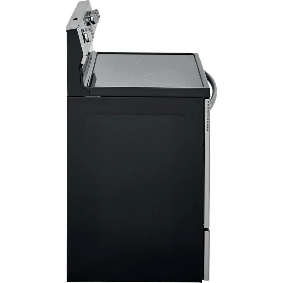 Frigidaire 30-in Smooth Surface 5 Elements 5.4-cu ft Steam Cleaning Freestanding Electric Range (EasyCare Stainless Steel), photo 12 of 18