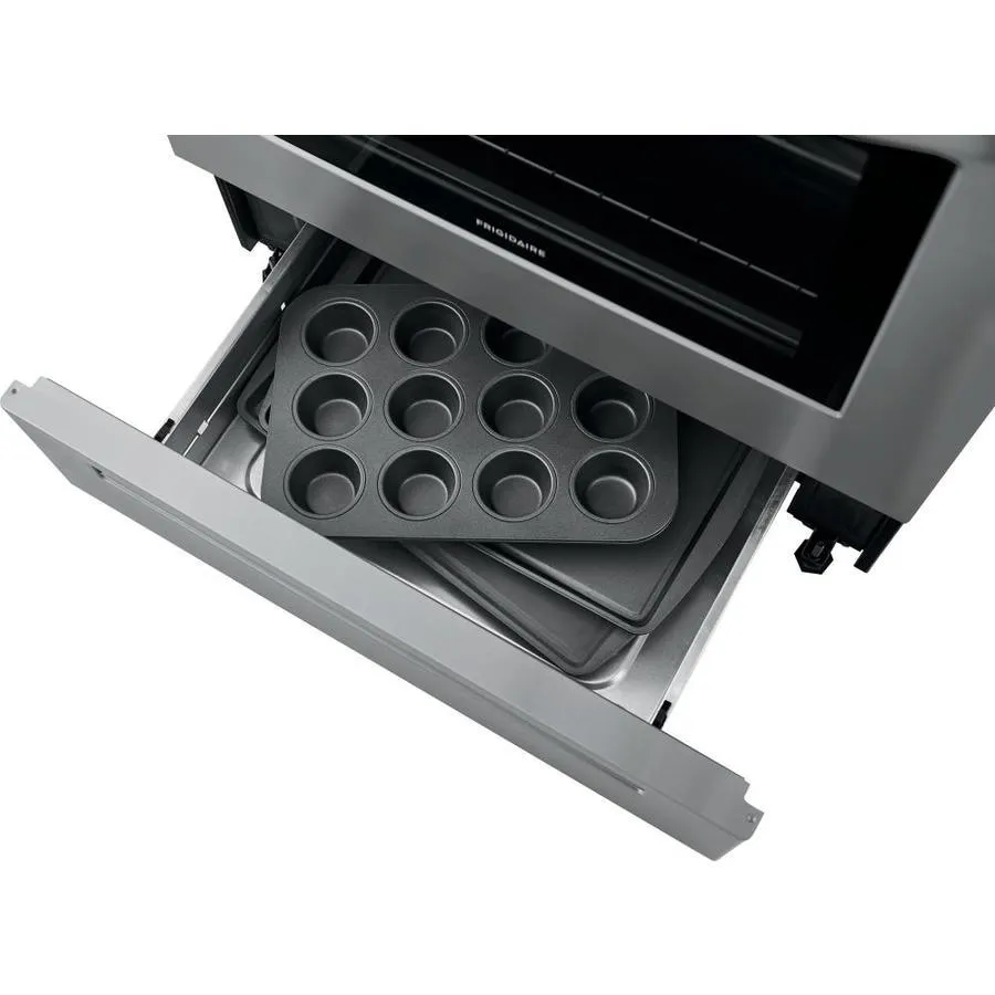 Frigidaire 30-in Smooth Surface 5 Elements 5-cu ft Self-Cleaning Freestanding Electric Range (EasyCare Stainless Steel), photo 7 of 20