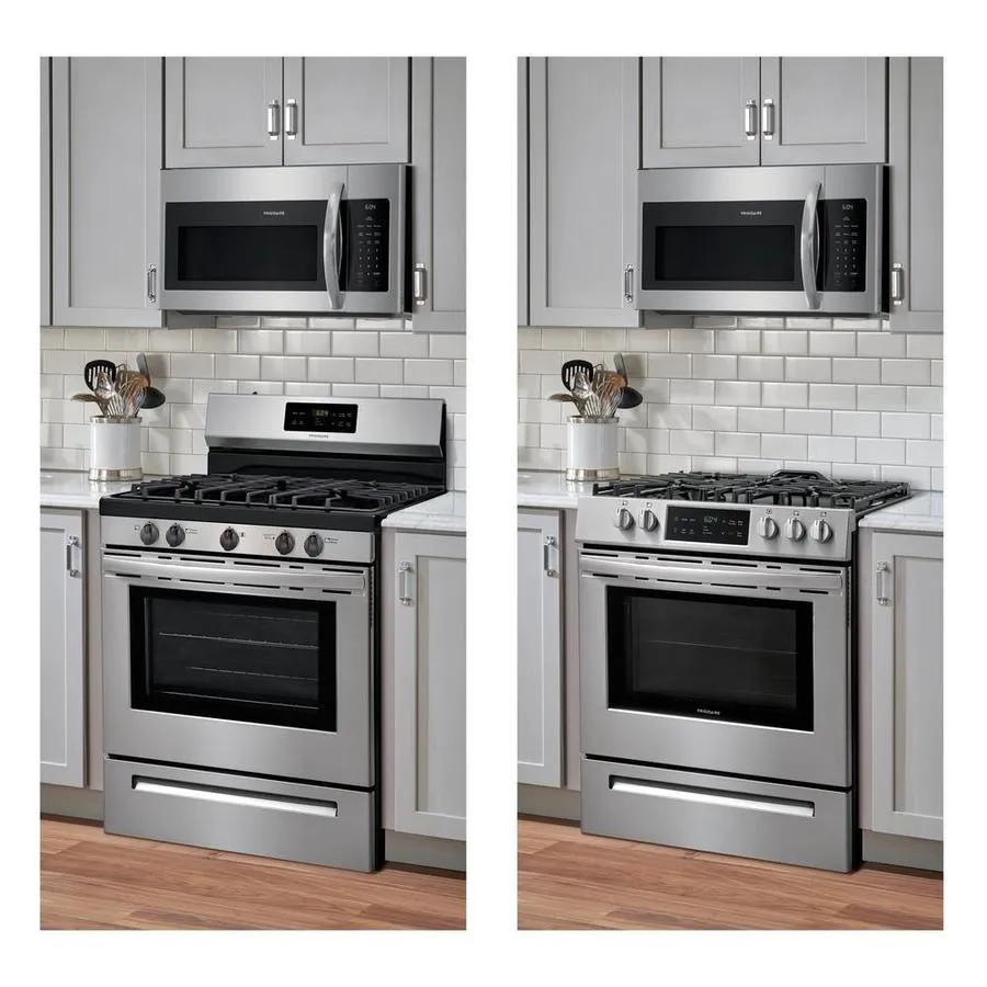 Frigidaire 30-in 5 Burners 5-cu ft Self-Cleaning Freestanding Gas Range (EasyCare Stainless Steel), photo 13 of 19