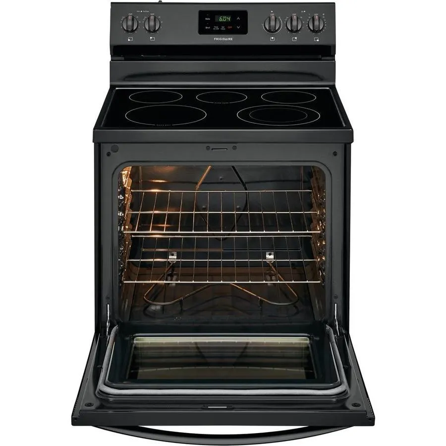 Frigidaire 30-in Smooth Surface 5 Elements 5.3-cu ft Freestanding Electric Range (Black), photo 5 of 11