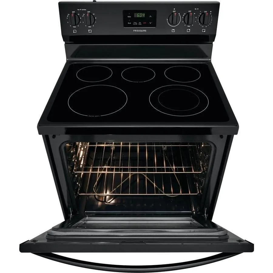 Frigidaire 30-in Smooth Surface 5 Elements 5.3-cu ft Freestanding Electric Range (Black), photo 6 of 11