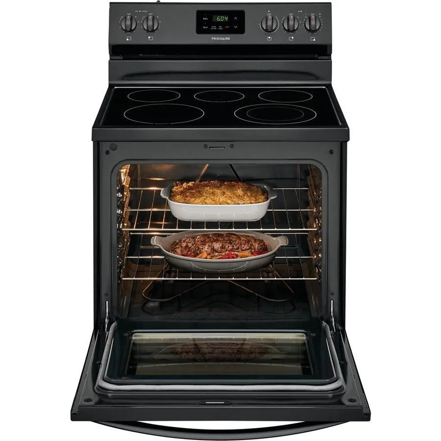 Frigidaire 30-in Smooth Surface 5 Elements 5.3-cu ft Freestanding Electric Range (Black), photo 7 of 11