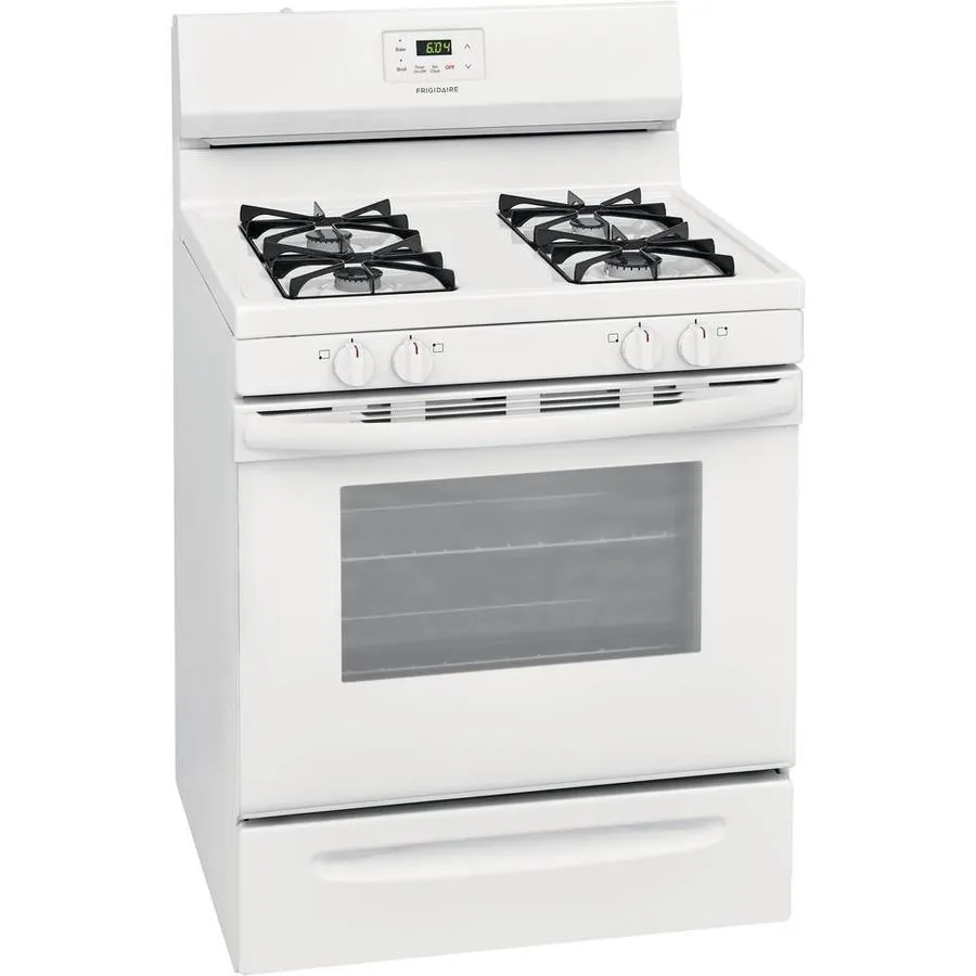 Frigidaire 30-in 4 Burners 5-cu ft Freestanding Gas Range (White), photo 2 of 12