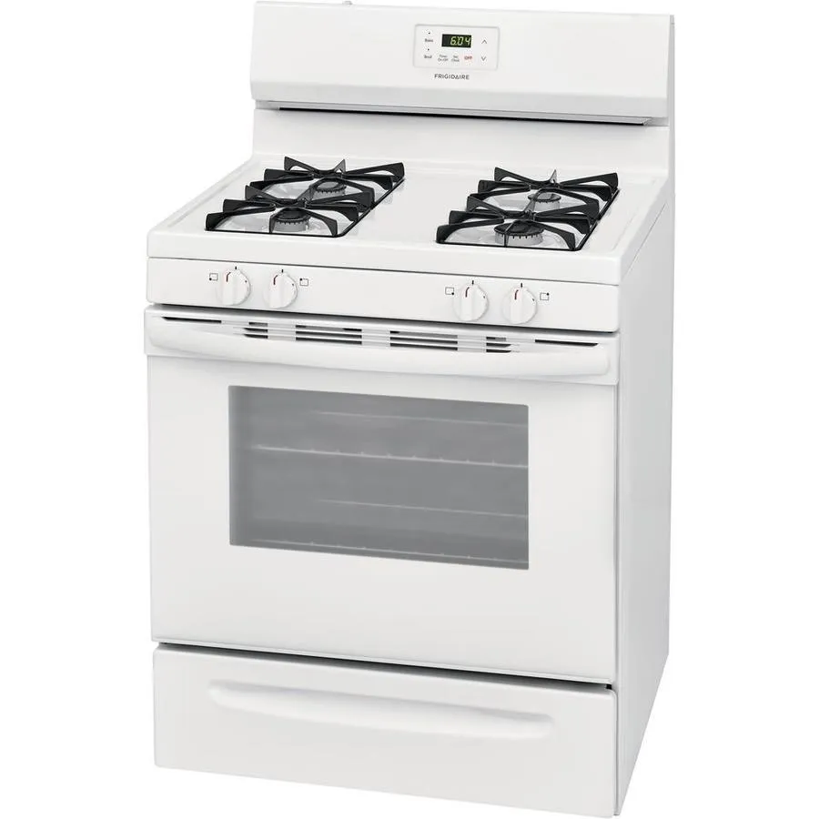 Frigidaire 30-in 4 Burners 5-cu ft Freestanding Gas Range (White), photo 3 of 12
