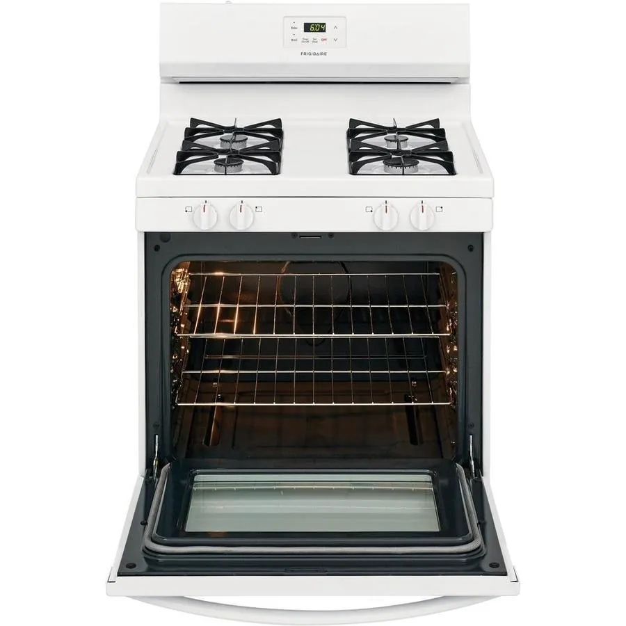 Frigidaire 30-in 4 Burners 5-cu ft Freestanding Gas Range (White), photo 4 of 12