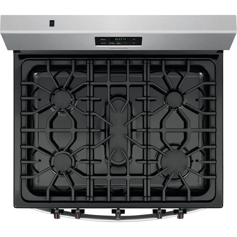 Frigidaire 30-in 5 Burners 5-cu ft Freestanding Gas Range (EasyCare Stainless Steel), photo 11 of 15