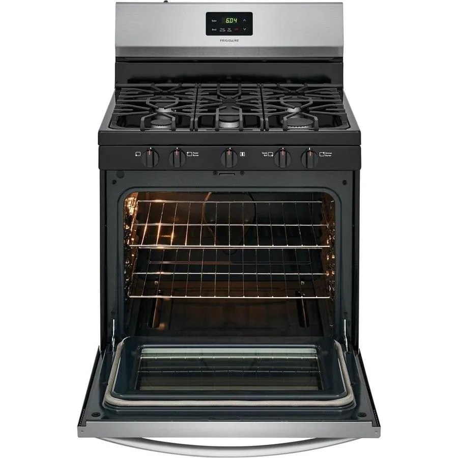 Frigidaire 30-in 5 Burners 5-cu ft Freestanding Gas Range (EasyCare Stainless Steel), photo 5 of 15