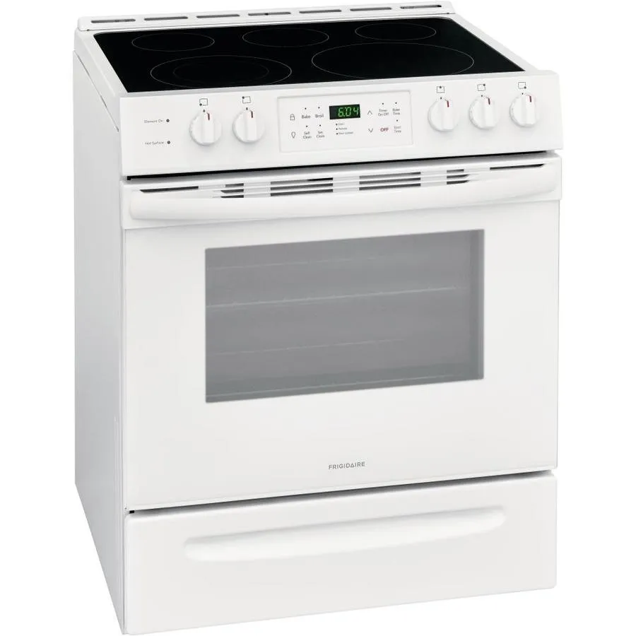 Frigidaire 30-in Smooth Surface 5 Elements 5-cu ft Self-Cleaning Freestanding Electric Range (EasyCare Stainless Steel), photo 19 of 20