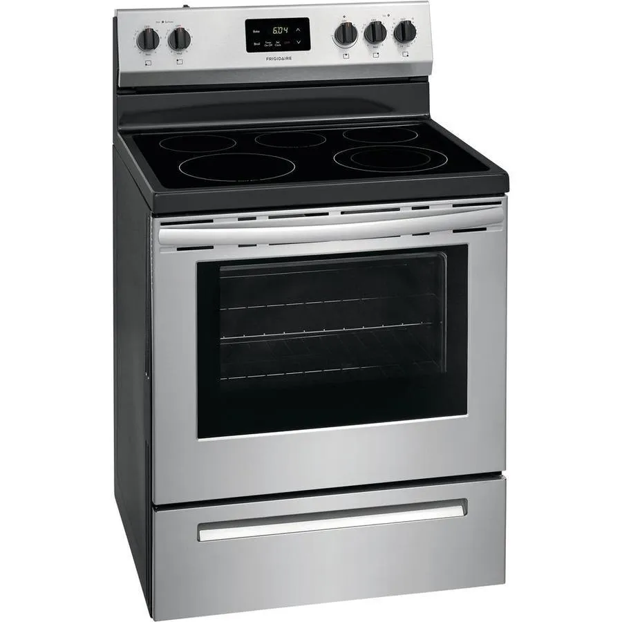 Frigidaire 30-in Smooth Surface 5 Elements 5.3-cu ft Freestanding Electric Range (Black), photo 10 of 11