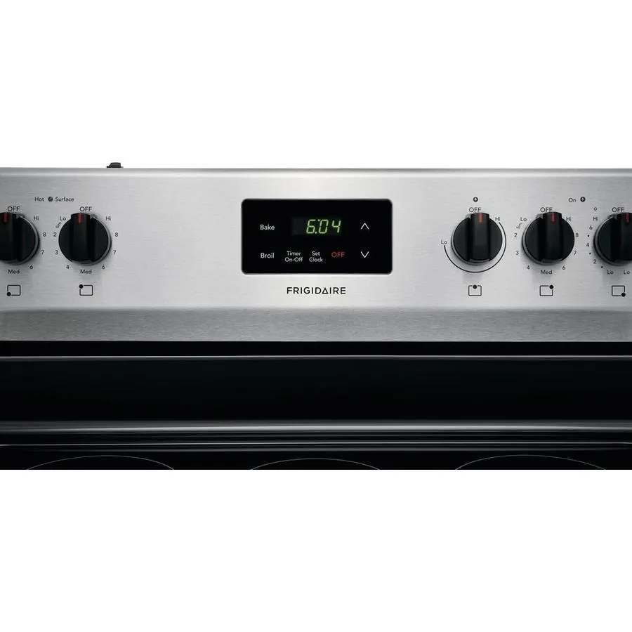 Frigidaire 30-in Smooth Surface 5 Elements 5.3-cu ft Freestanding Electric Range (EasyCare Stainless Steel), photo 3 of 14